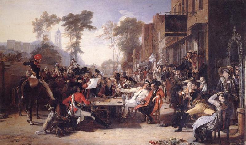 Sir David Wilkie Chelsea Pensioners Reading the Gazette of the Battle of Waterloo Germany oil painting art